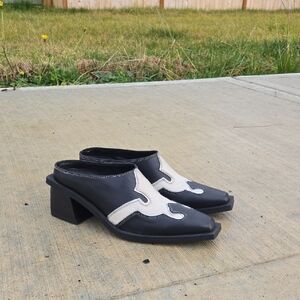 MiM Leather Western Mule